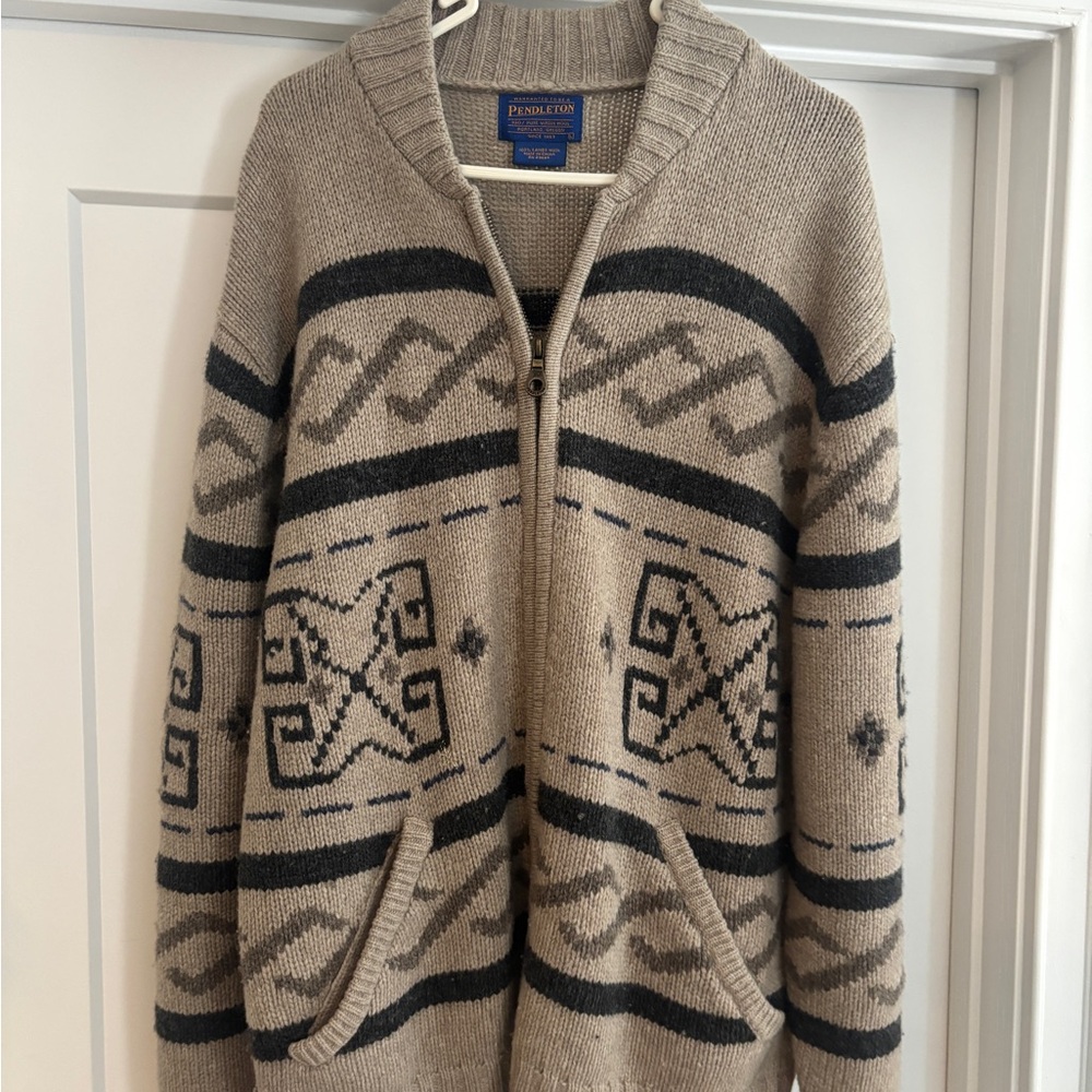 Pendleton Tan and Black “Lebowski” Sweater